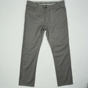 Ermenegildo Zegna Wool Current 5 Pocket Pants Men's Gray Flat Front Size 36